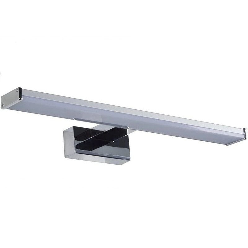 Aplique LED de Espelho LUXTAR c/ Base de Parede 12W 60cm Cromado Luz Natural (4000K)