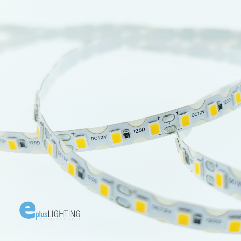 Fita LED 5M EPLUS ZIG-ZAG 12V 7.2W/m 120x SMD 2835 IP20 Luz Quente (3200K)