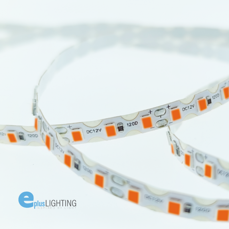 Fita LED 5M EPLUS ZIG-ZAG 12V 7.2W/m 120x SMD 2835 IP20 Laranja