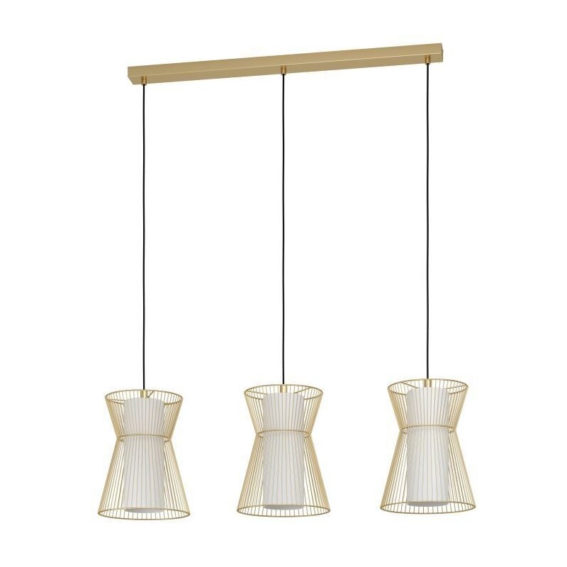 Candeeiro Suspenso EGLO MASETA Dourado 3x E27