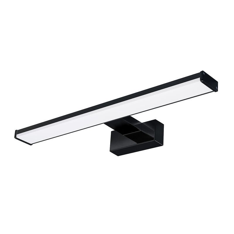 Aplique LED de Espelho HOROZ 8W 40cm Preto Luz Natural