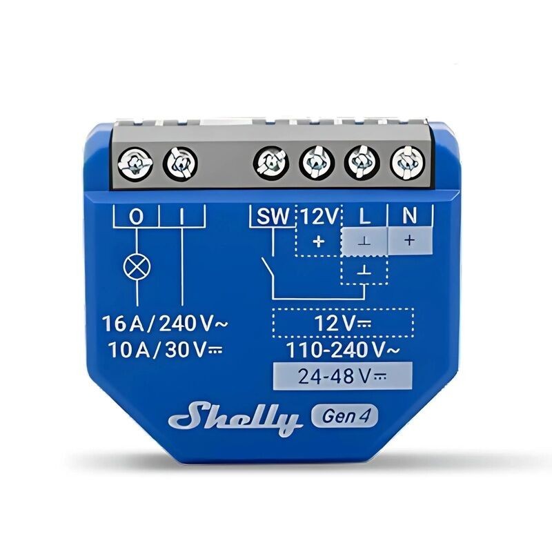 Shelly 1 Gen4 - Módulo Interruptor WIFI / Bluetooth / Zigbee / Matter