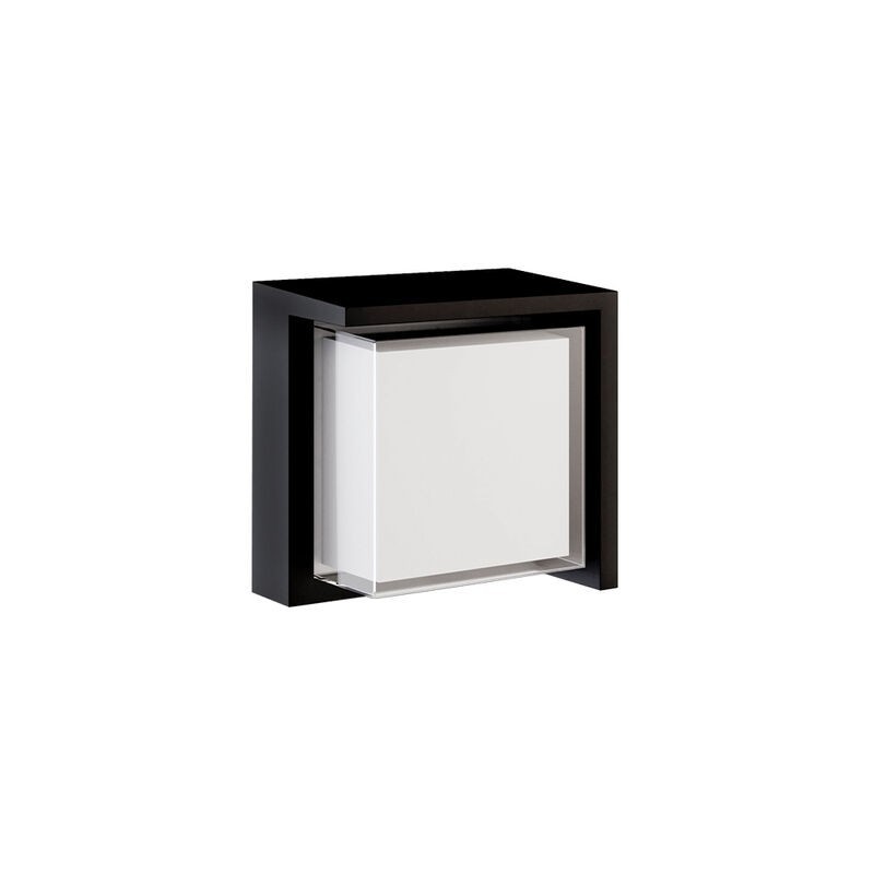Aplique LED de Parede MAXLED Quadrado Preto 10W CCT3 1400lm