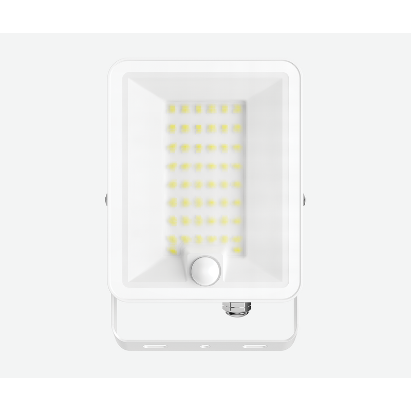 Projetor LED c/ Sensor ARON Spectra 50W Branco Luz Natural (4000K) IP65