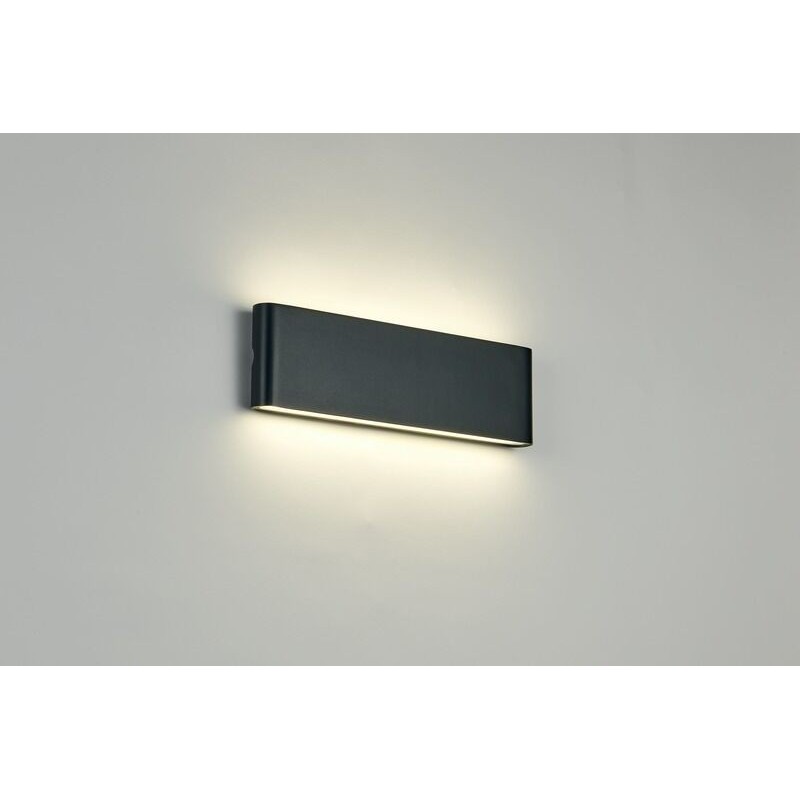 Aplique LED de Parede MLUX LEAF 20W Preto 4000K