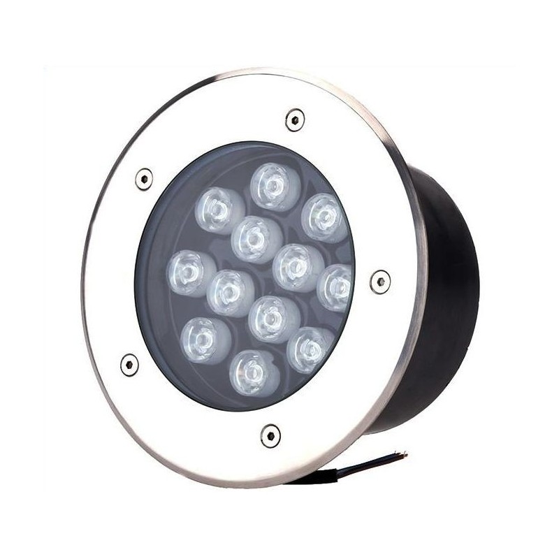 Uplight LED Luselamp Redondo Inox IP65 12W Luz Fria (6400K)
