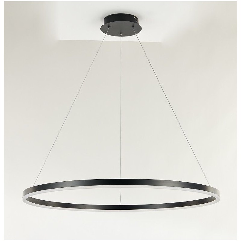 Candeeiro ORBITA 1 ANEL 60cm Preto 4000K 35W 3850lm LED MLUX