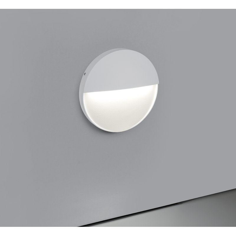 Aplique LED de Parede MAXLED Redondo Branco 3W CCT3 370lm IP65