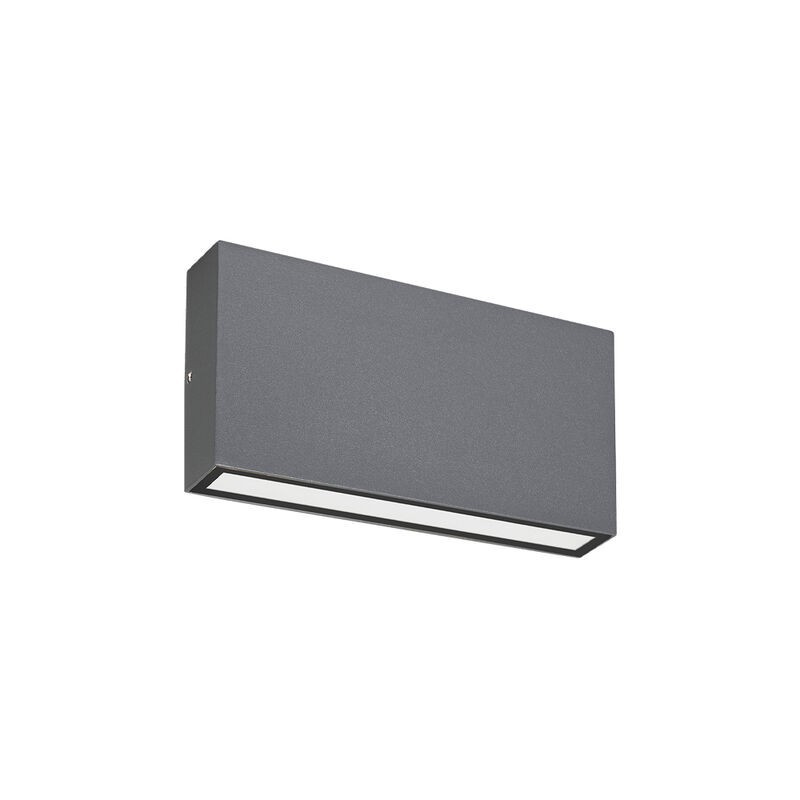 Aplique LED de Parede MAXLED Retangular Antracite 2 x 5W CCT3 1190lm IP54