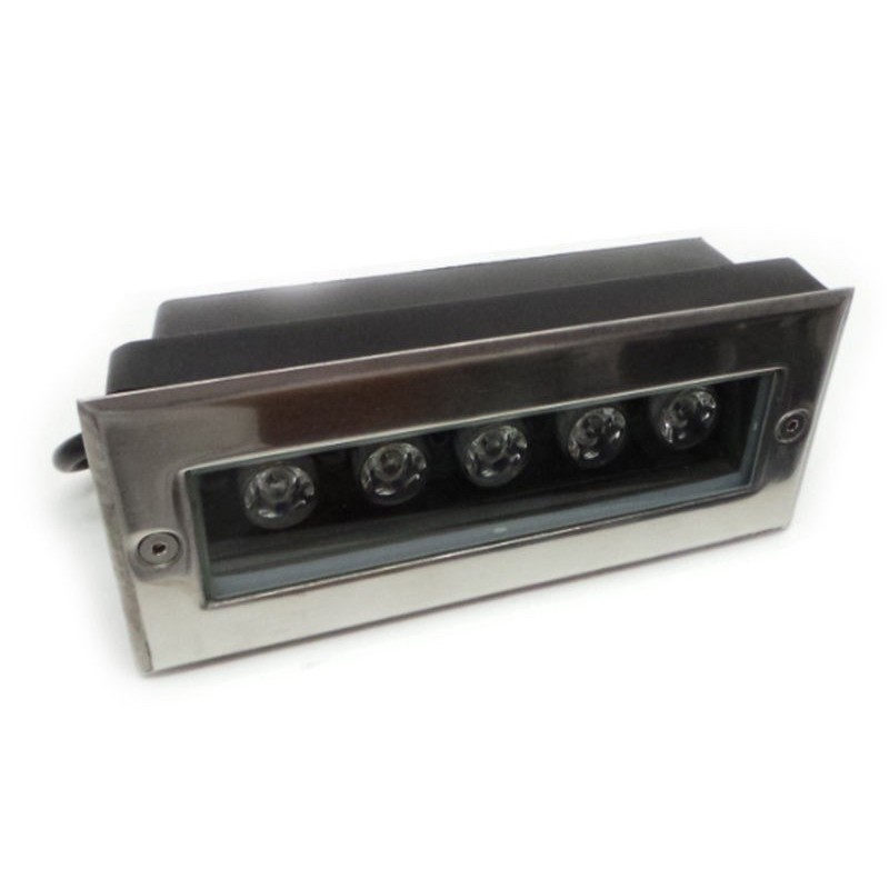 Aplique LED de Muro Luselamp de Encastrar Inox 5X1W Luz Fria (6400K)