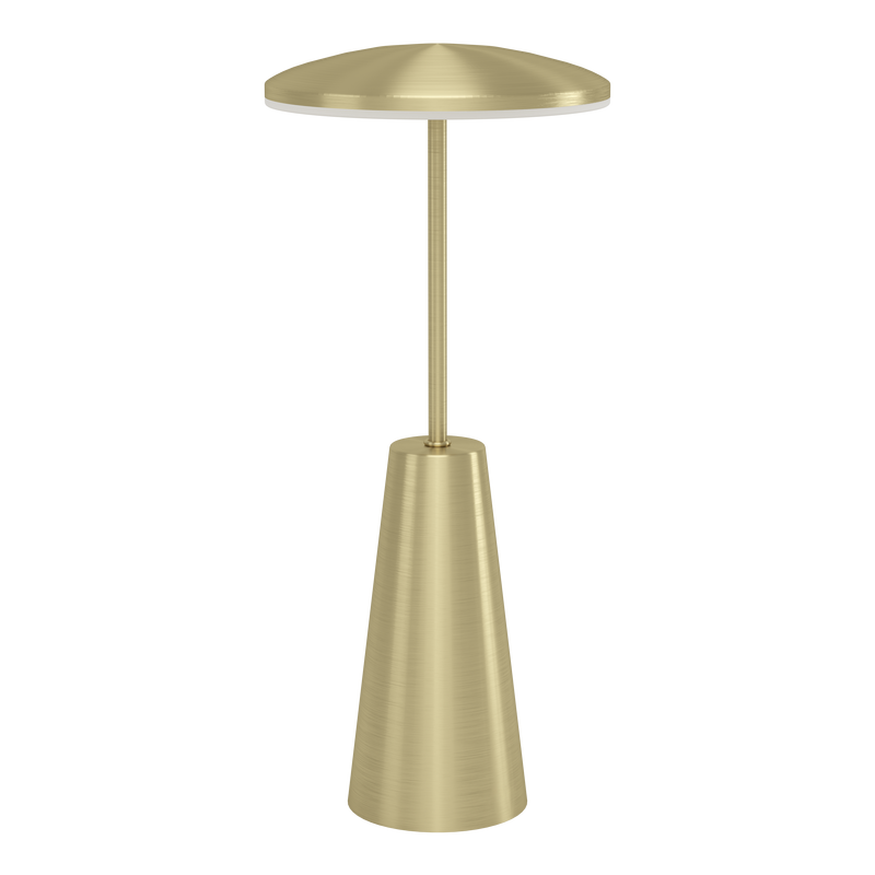 Candeeiro de Mesa Recarregável EGLO PICCOLA Latão Escovado 3CCT (2400K/3000K/4000K)