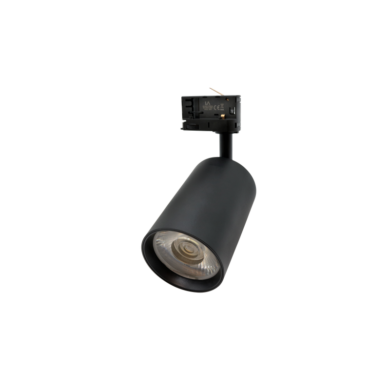 Projetor LED Robin 30W Preto para Calha Trifásica CCT