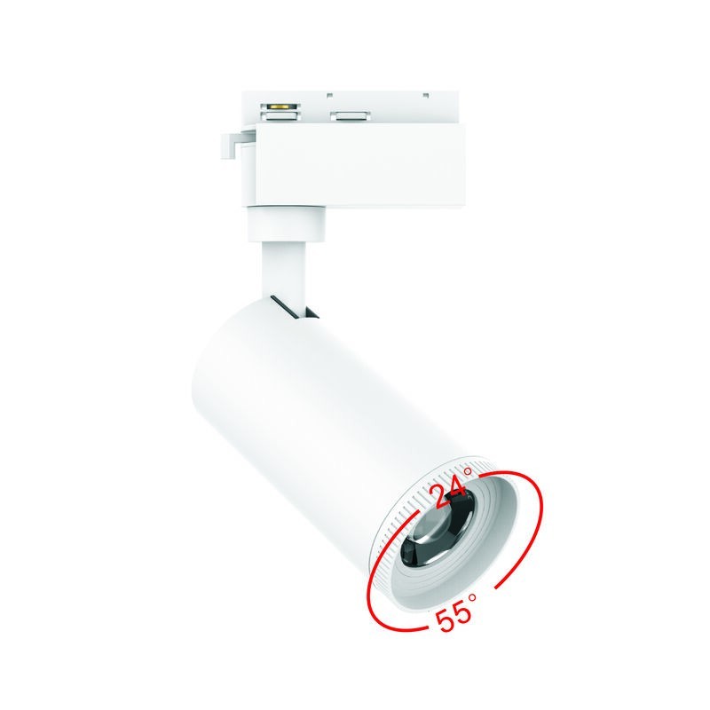 Projetor LUMIT ARGOS Branco para Calha Monofásica 30W CCT3