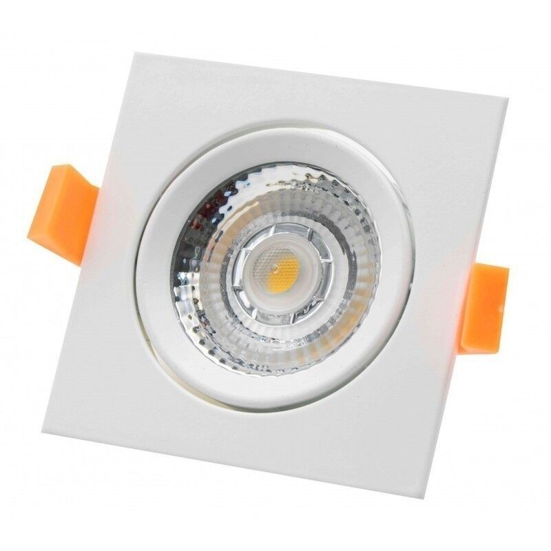 Downlight LED MAXLED 9W Orientável Quadrado Branco Luz Natural (4000K)