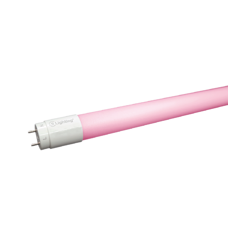 Tubo LED SLIGHTING T8 Nanoplástico (ligação 1 lado) 23W 150cm Rosa