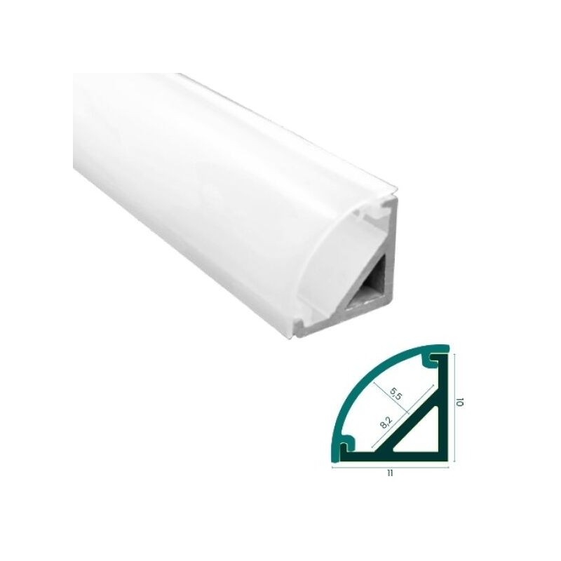 Perfil de Alumínio de Canto Mini 2M EPLUS COR004-A