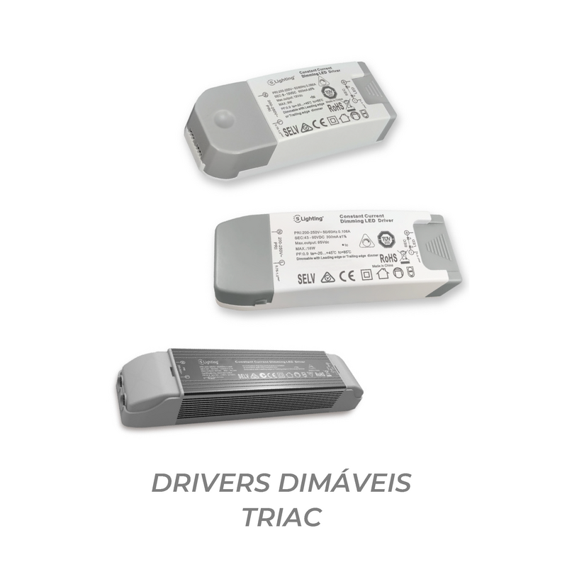 Driver Dimável TRIAC SLIGHTING 12W 300mA 25-42Vdc