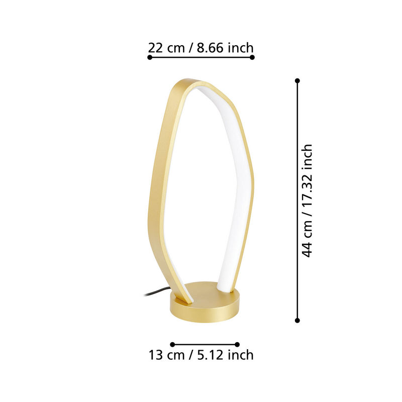 Candeeiro de Mesa LED EGLO VALLEROSA 10,8W Luz Quente (3000K)