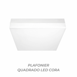 Plafon LED SLIGHTING CORA 12W-15W-18W Quadrado Branco CCT3 (3000K-4000K-6400K) IP65