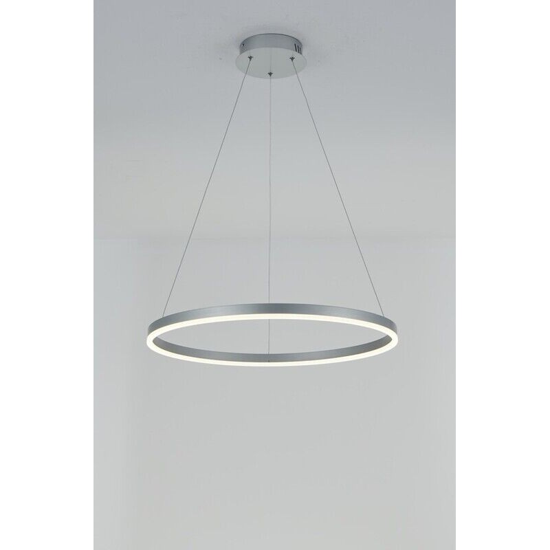 Candeeiro ORBITA 1 ANEL 60cm Prateado 4000K 35W 3850lm LED MLUX
