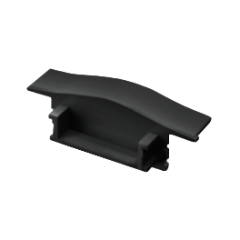 Topo p/ Perfil de Alumínio de Encastrar Preto (Ref:IN001-B) 2M EPLUS