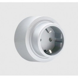 Tomada Magnética UE com LED - Branca IP20