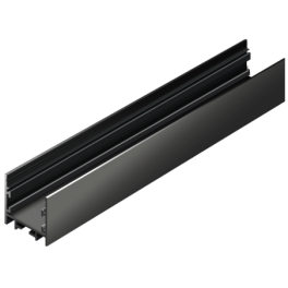 Perfil de Alumínio Saliente Preto 2M EPLUS OUT007-B