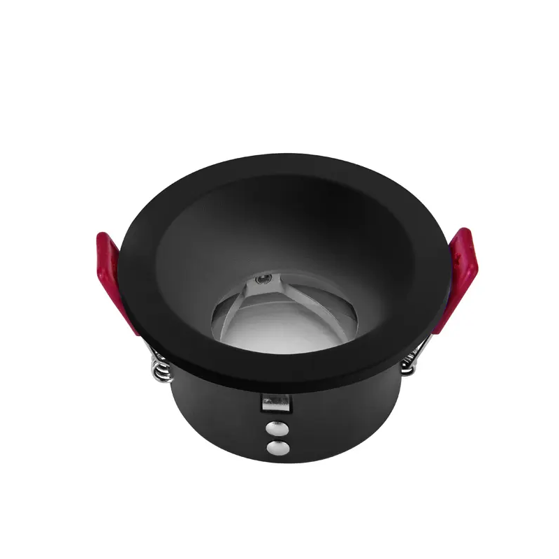 Aro GU10 Recuado Fixo HOROZ LAVINYA-R Redondo Preto IP65