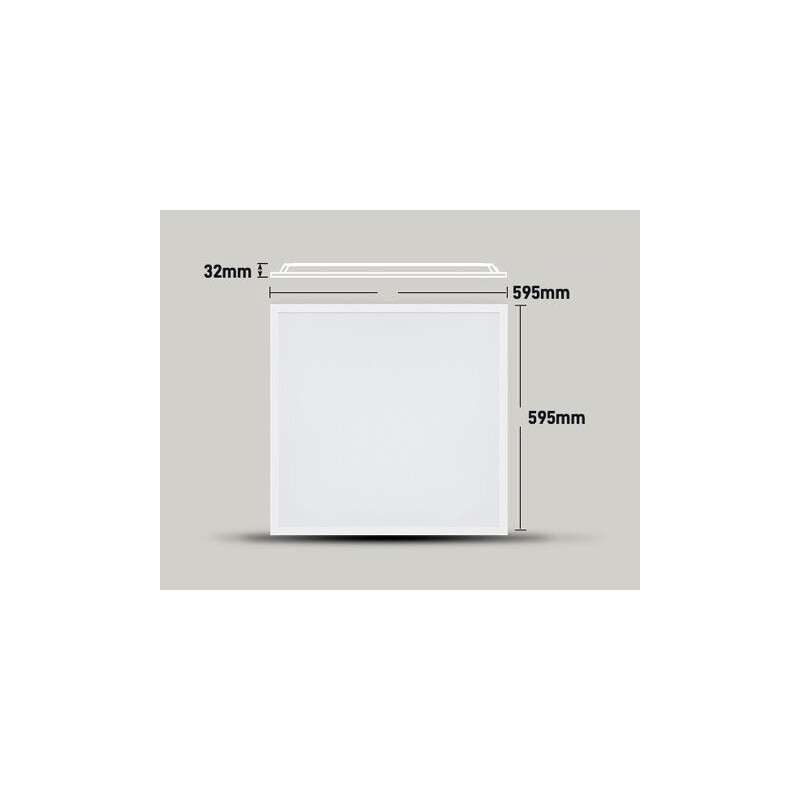 Painel LED ARON 600x600mm 35W BACKLIT UGR +19 CCT3 IP65