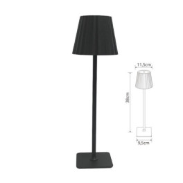 Candeeiro de Mesa LED LUMIT LOTTUS Preto 2.5W Dimável C/ Bateria 3CCT