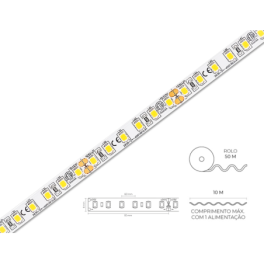 Fita Led PRO Slighting 24V 12,7W/m 120 SMD IP20 4000K (Rolo 50M)