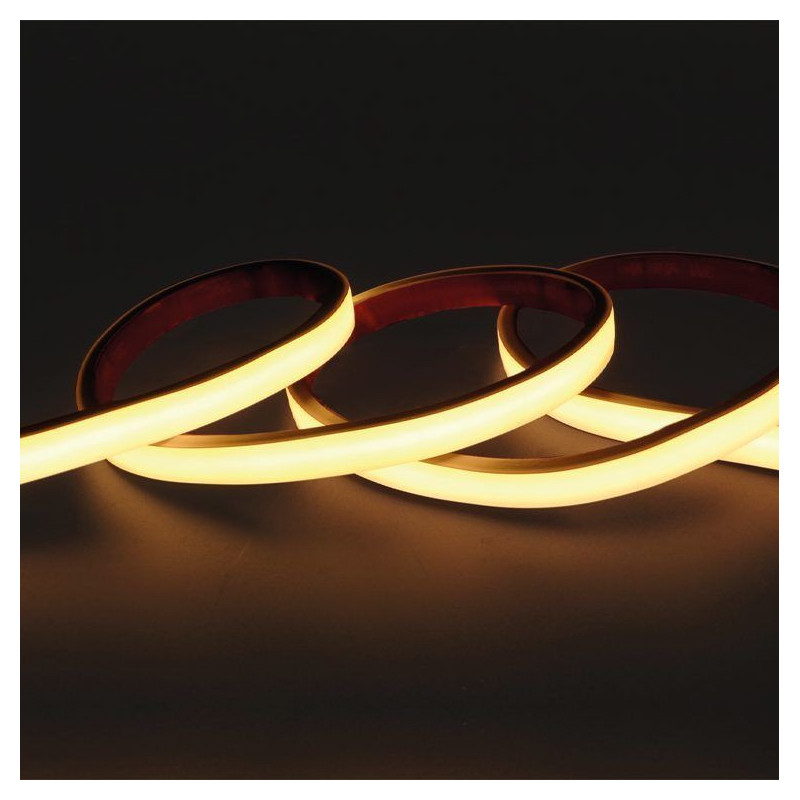 Fita LED COB 5M EPLUS 24V 10W/m IP65 Luz Quente (2700K) IP65