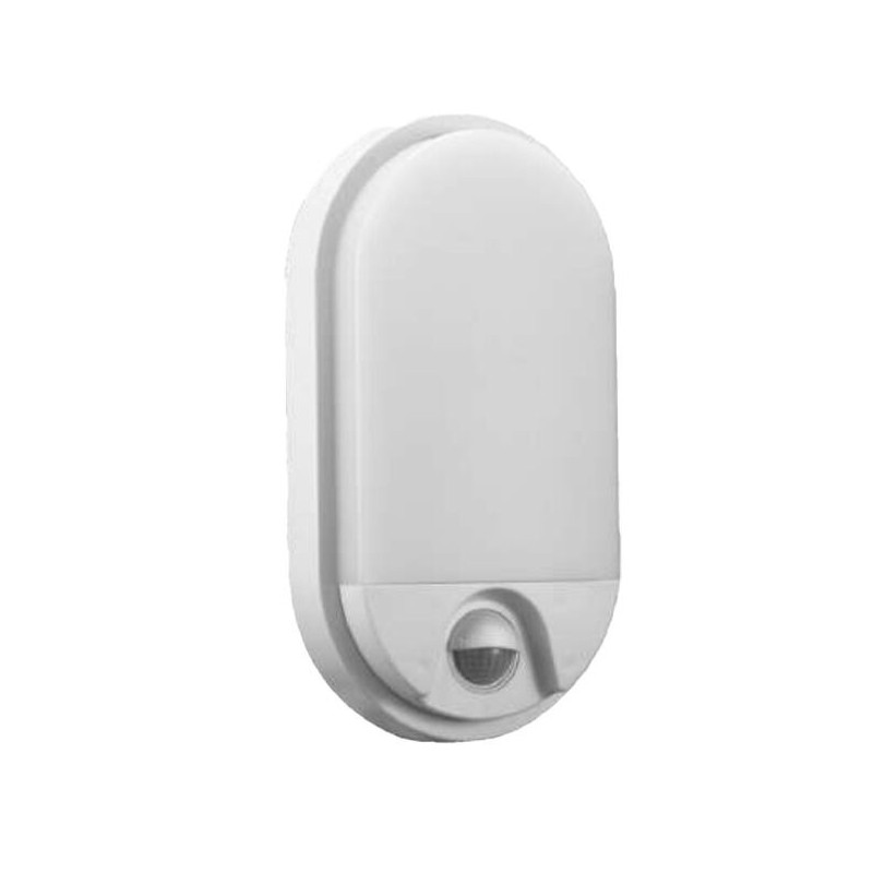 Plafon LED c/ Sensor Infravermelho MAXLED 10W-15W-18W Oval Branco 3CCT (3000K-4000K-6000K) IP65