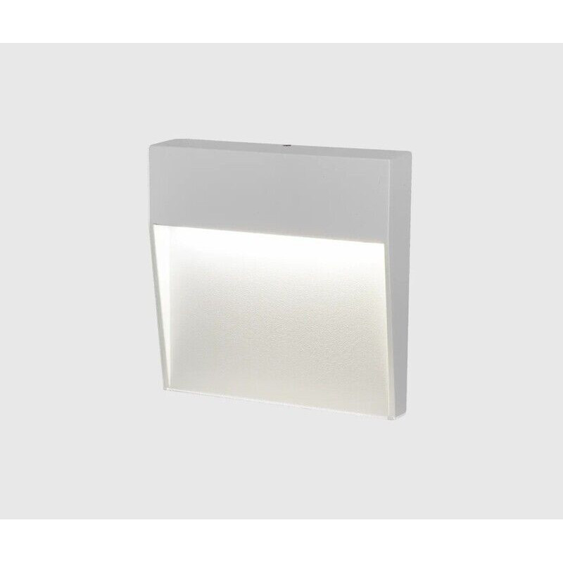 Aplique LED de Parede MAXLED Quadrado Branco 3W CCT3 370lm IP65