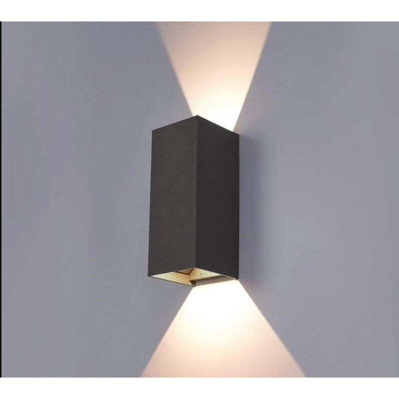 Aplique LED MAXLED Prisma-R Antracite CCT3 2x5W 1180lm IP65 Ângulo Ajustável