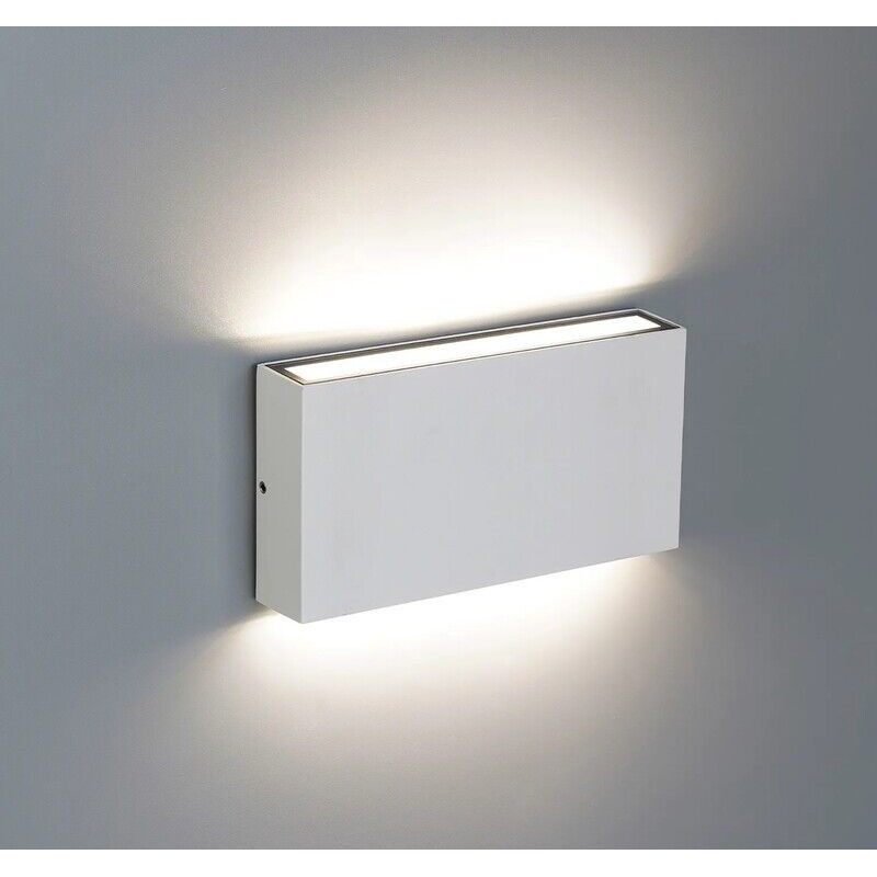 Aplique LED de parede MAXLED Retangular Branco 2 x 5W CCT3 1190lm IP54