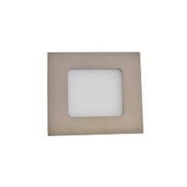 Painel LED MAXLED 5W Quadrado Aço Escovado IP44 CCT3 (3000K-4000K-6500K)
