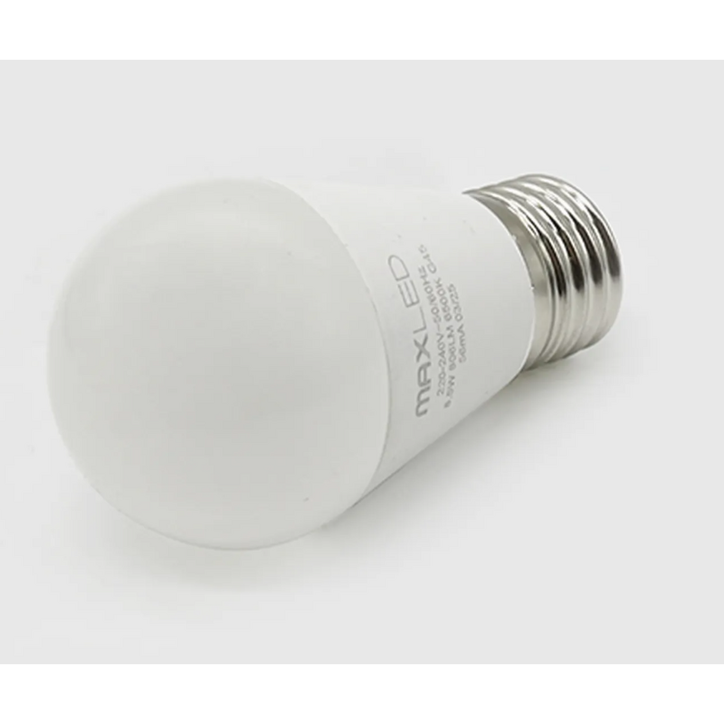 Lâmpada LED LUXTAR E27 G45 8.5W Luz Quente (3000K)