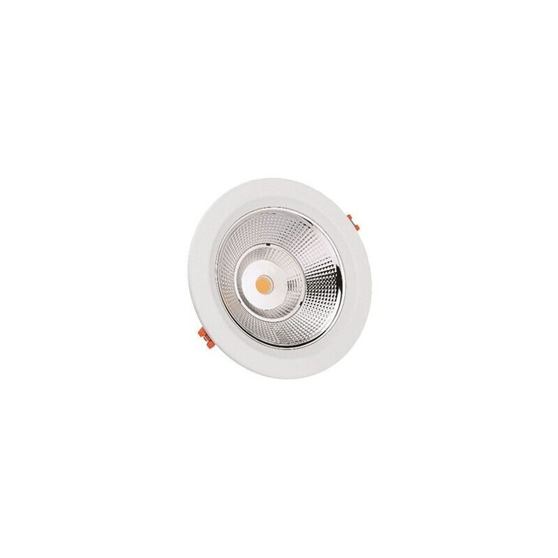 Downlight LED Luselamp 10W Redondo Branco IP44 Luz Quente (3000K)