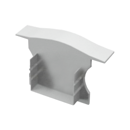 Topo p/ Perfil de Alumínio de Encastre Alto Branca (Ref:IN002-BR) EPLUS