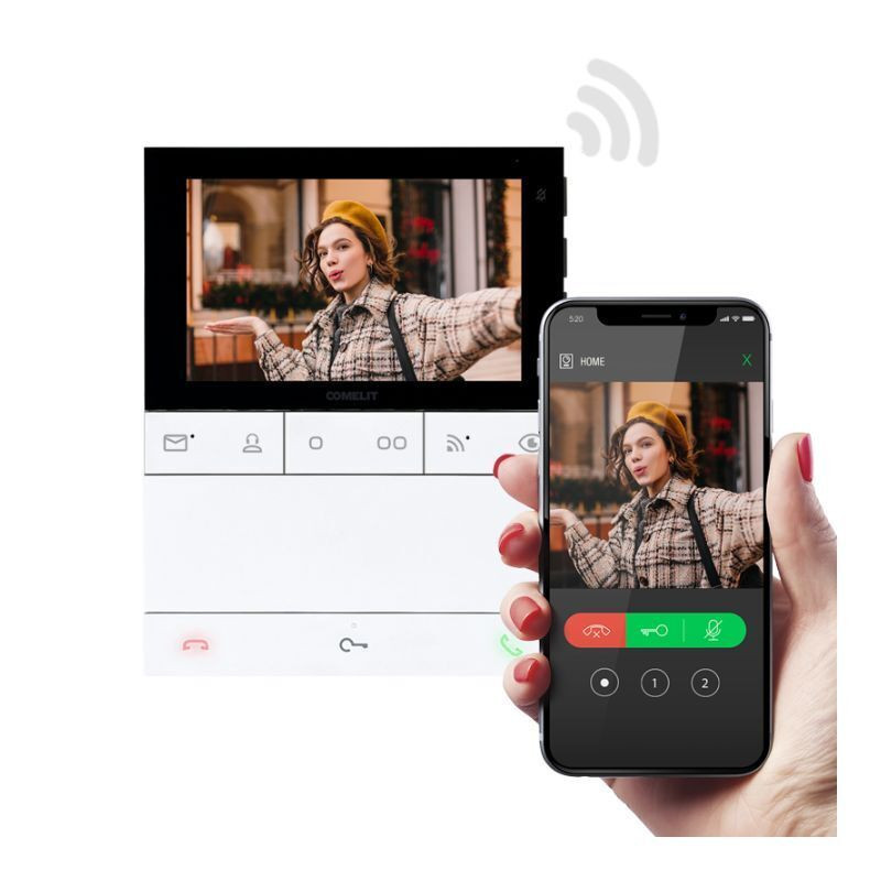 Monitor a Cores 5" de Alta Voz WI-FI COMELIT PEOPLE (PL6741)