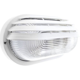 Aplique LED LUMIT CAIMA GRANDE Oval Branco E27 IP44
