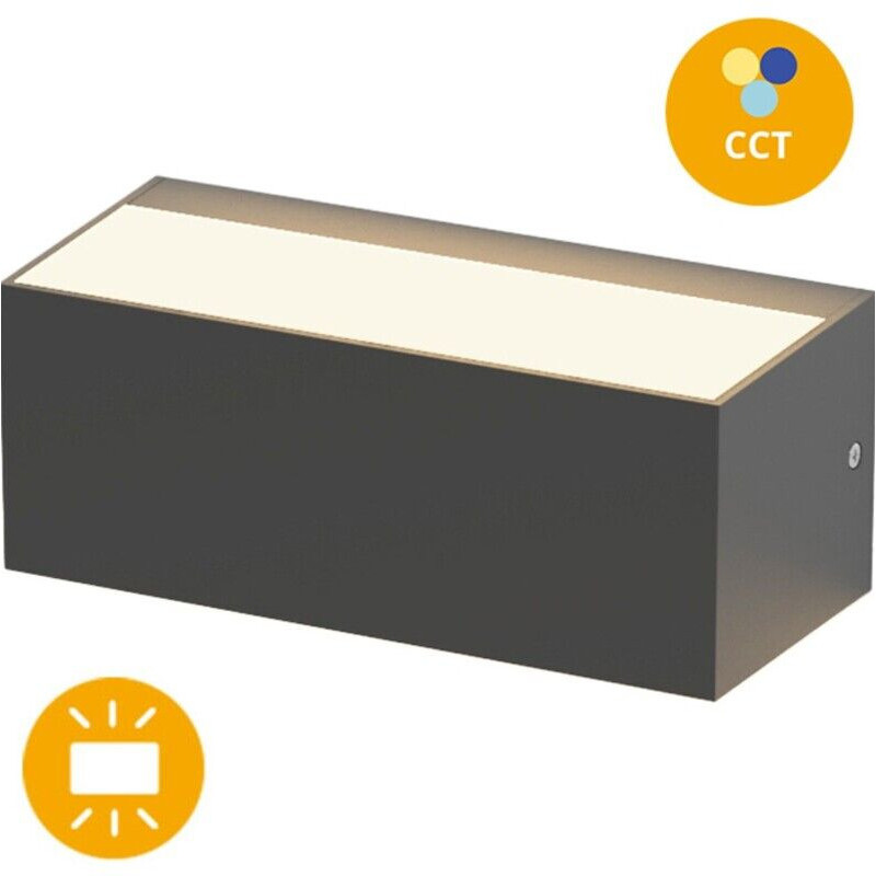 Aplique LED LUMIT CORVO Antracite 12W CCT3 IP65