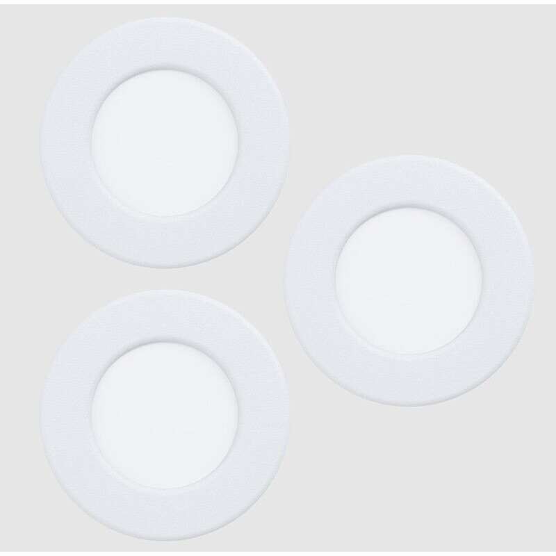 Painel Smart LED EGLO FUEVA 6-Z Redondo Branco Ø88mm 2.8W RGB+TW 2700K-6500K (CONJUNTO DE 3 UNIDADES)