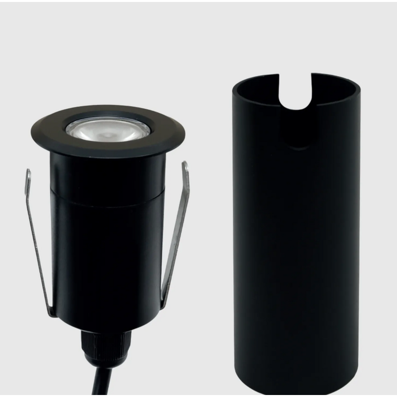 Uplight LED MAXLED Redondo Alumínio IP67 12V 2W Luz Quente (2700K)