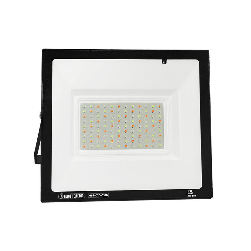 Projetor LED HOROZ REMIX Slim SMD 100W RGB c/ Comando IP65