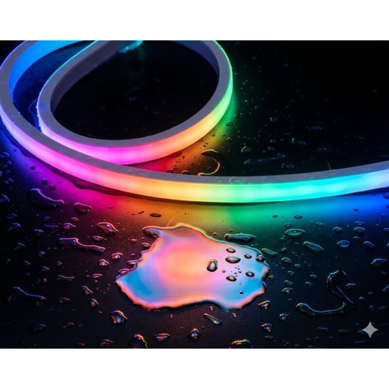 LED Neon Flex 24V Piscina RGB 10W/m IP68 ARON (5 Metros)