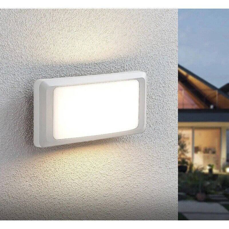 Aplique LED MAXLED Retangular Branco 11W CCT3 (3000K-4000K-6500K) IP65