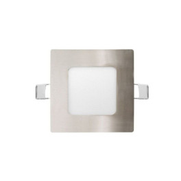 Painel LED MAXLED 5W Quadrado Aço Escovado IP44 CCT3 (3000K-4000K-6500K)