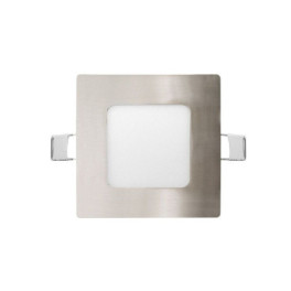 Painel LED MAXLED 6W Quadrado Aço Escovado CCT3 (3000K-4000K-6500K) IP44